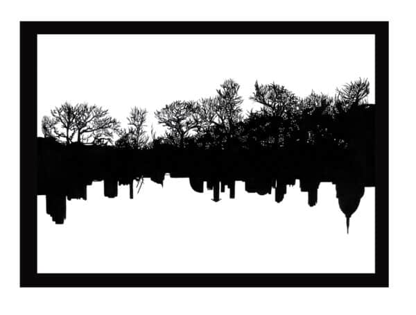 Heavy is the root of light (Framed print-1)