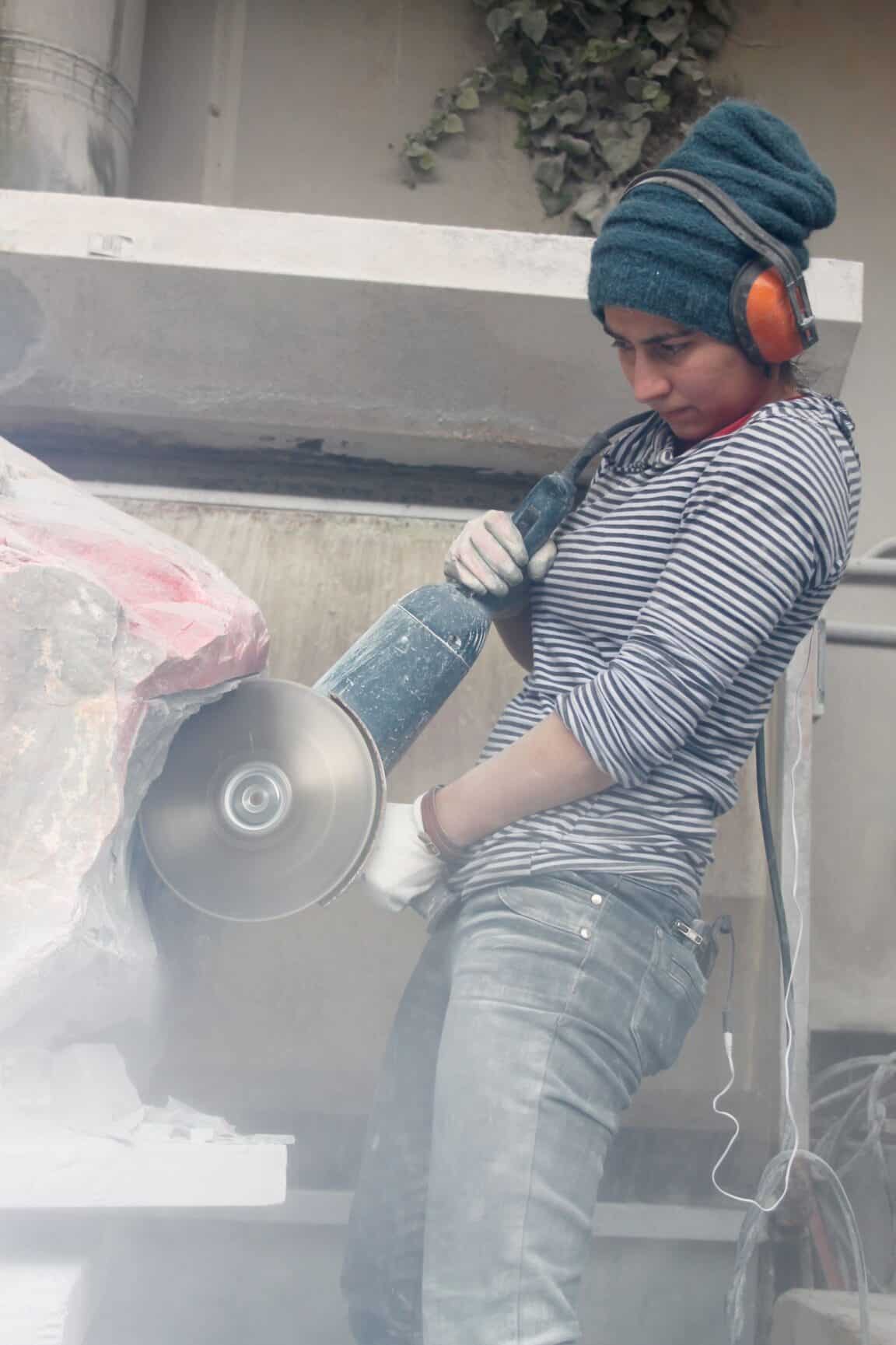 Alice Cunningham working